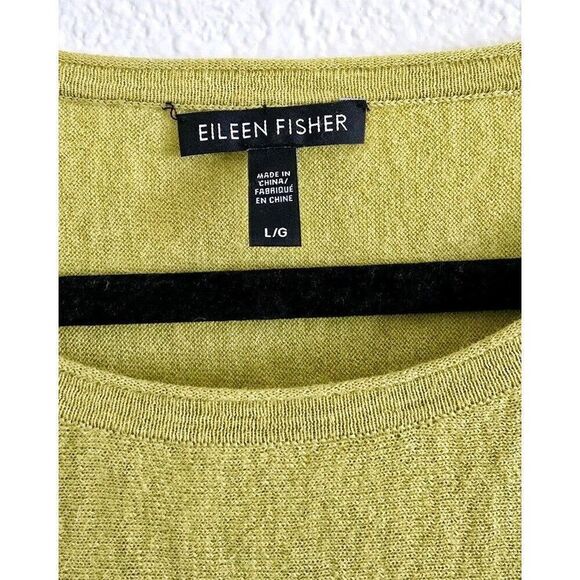 Eileen Fisher Pullover Sweater Knit Wool Blend Size Large Boxy Fit - Picture 3 of 9